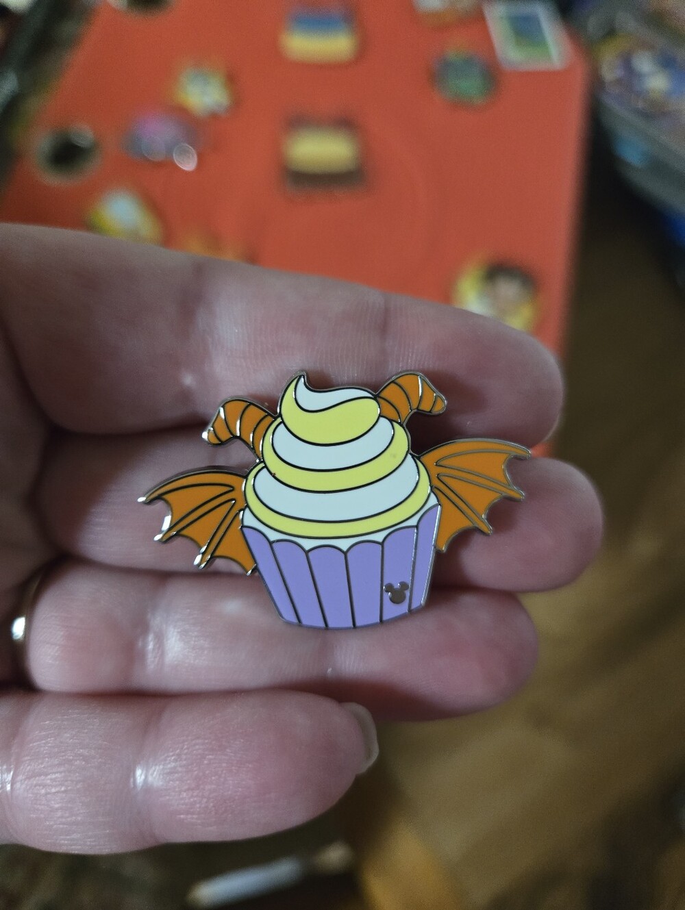 Disney Figment Cupcake Hidden Mickey Chaser Pin